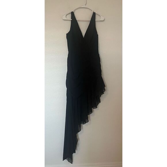 Mac Duggal Ruffle Asymmetric Sheath Dress NEW - Picture 4 of 11